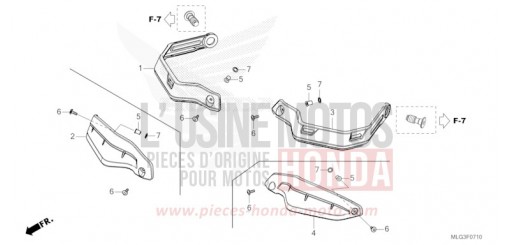 KNUCKLE GUARD CRF1100DN de 2022